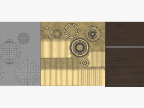Vintage Brass Spyglass 3D Model