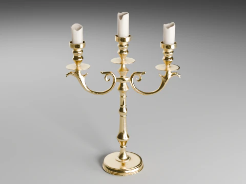 Vintage Candlestick 3D Model