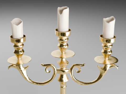 Vintage Candlestick 3D मॉडल