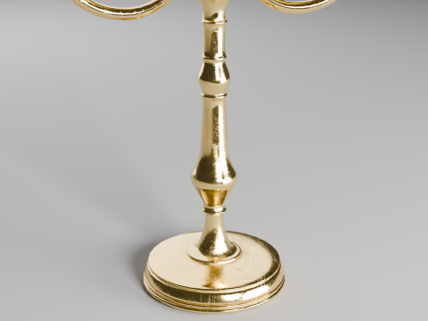 Vintage Candlestick 3D मॉडल