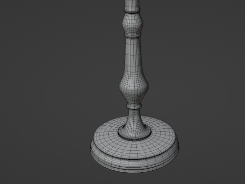 Vintage Candlestick 3D मॉडल