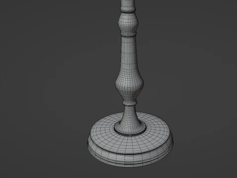 Vintage Candlestick 3D Model