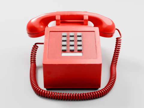 Retro Telephone 3D Model