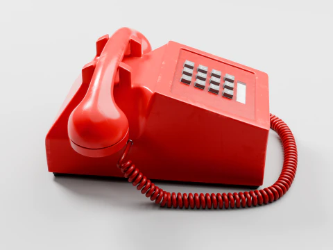 Retro Telephone 3D Model