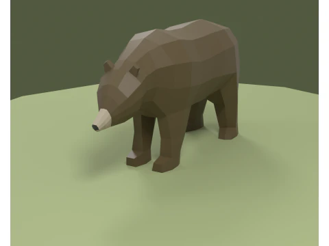 Lowpoly stylized Forest animals pack 3D Model