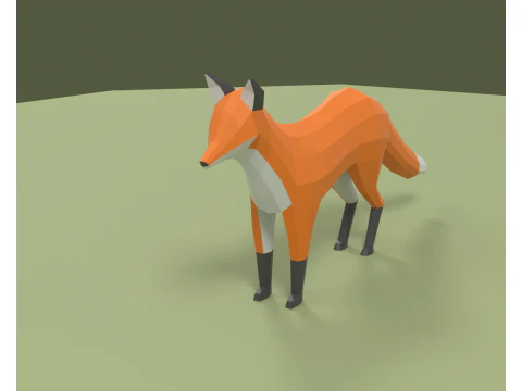 Lowpoly stylized Forest animals pack 3D Model