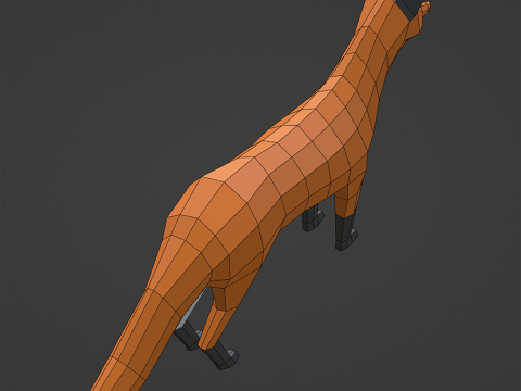 Stylized lowpoly FOX Modelo 3D