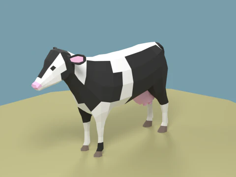 Confezione di animali domestici stilizzati lowpoly Modello 3D