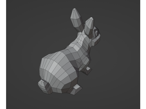 Lowpoly stylized RABBIT 3D 모델