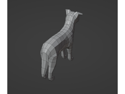 Lowpoly stylized DOG 3D Model