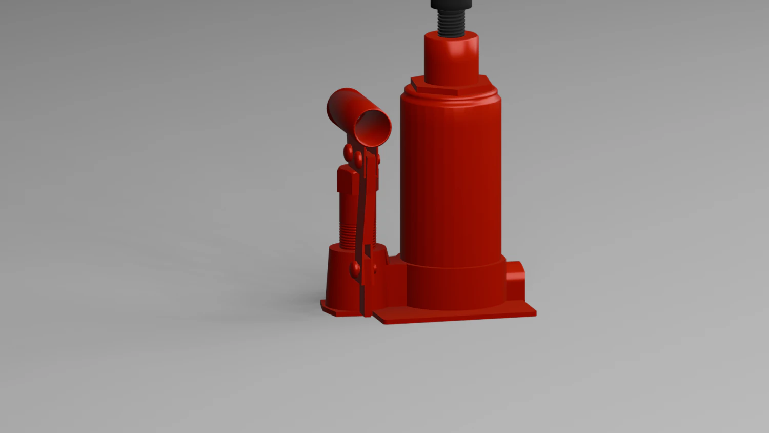 Hydraulically jack 3D Model .c4d .max .obj .3ds .fbx .stl .blend 