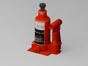 Hydraulically jack Modèle 3D