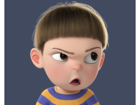 Cartoon Boy Rigged 3D 模型