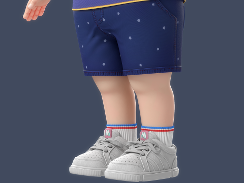 Cartoon Boy Rigged 3D 模型