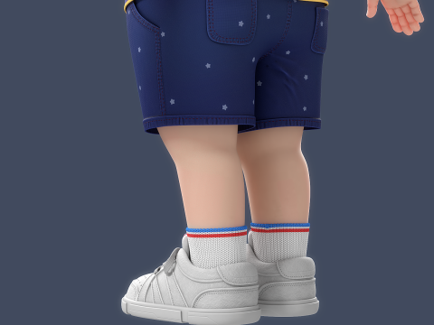 Cartoon Boy Rigged 3D 模型