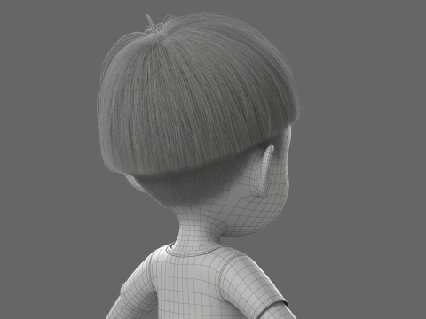 Cartoon Boy Rigged 3D 模型