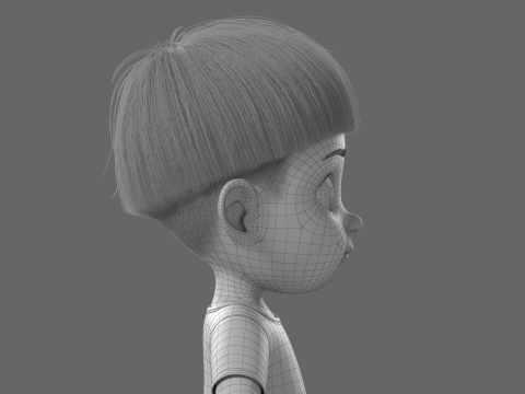 Cartoon Boy Rigged 3D 模型