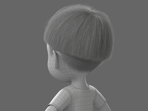 Cartoon Boy Rigged 3D 模型