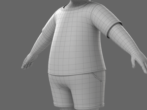 Cartoon Boy Rigged 3D 模型
