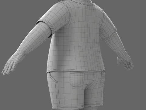 Cartoon Boy Rigged 3D 模型