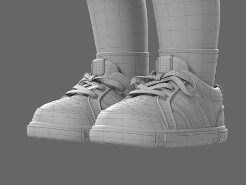 Cartoon Boy Rigged 3D Model