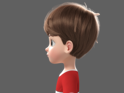 Cartoon Boy Rigged Modelo 3D