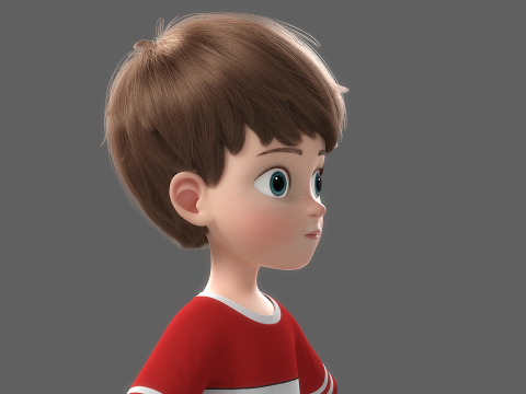 Cartoon Boy Rigged Modelo 3D
