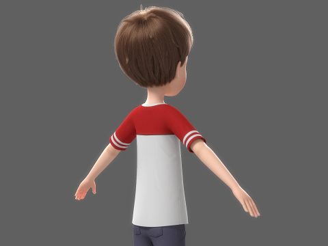 Cartoon Boy Rigged Modelo 3D