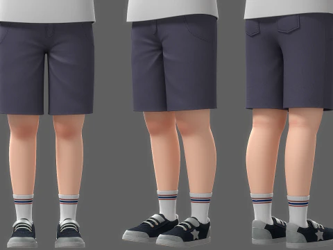 Cartoon Boy Rigged 3D Model