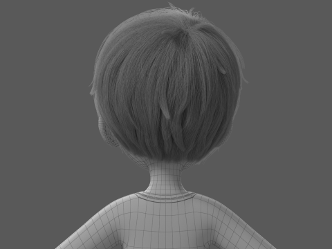 Cartoon Boy Rigged Modelo 3D