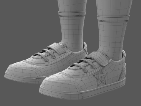Cartoon Boy Rigged 3D Model