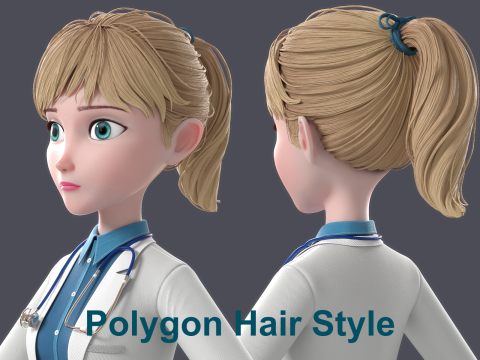 Cartoon Doctor Rigged 3D-Modell