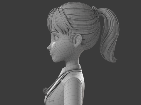 Cartoon Doctor Rigged 3D-Modell