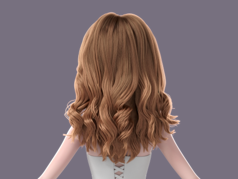 Cartoon Bride Rigged 3D-Modell