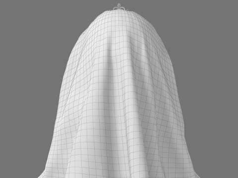 Cartoon Bride Rigged 3D-Modell