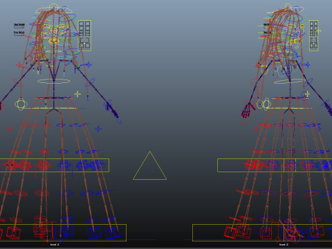 Cartoon Bride Rigged 3D-Modell