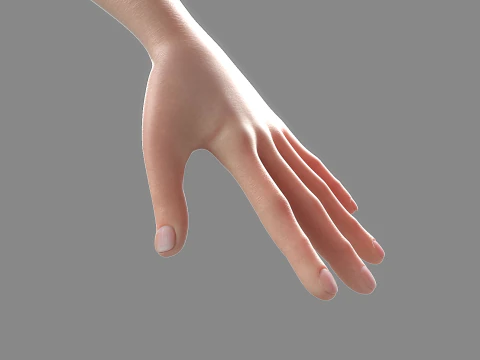 Vecchia donna del fumetto truccata Modello 3D