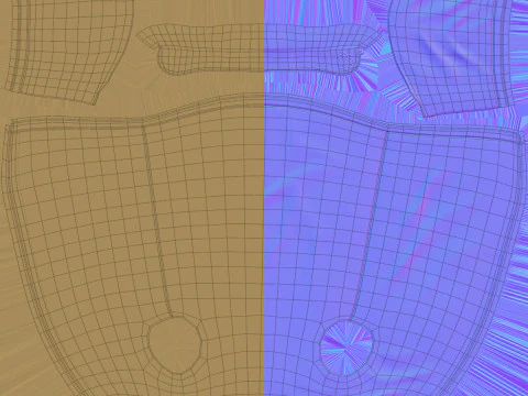 Vecchia donna del fumetto truccata Modello 3D