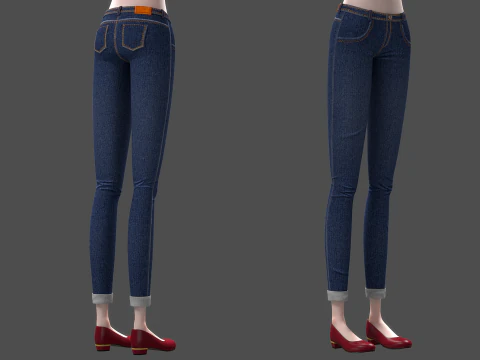 Donna del fumetto truccata Modello 3D