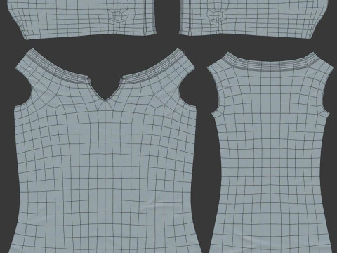 Donna del fumetto truccata Modello 3D