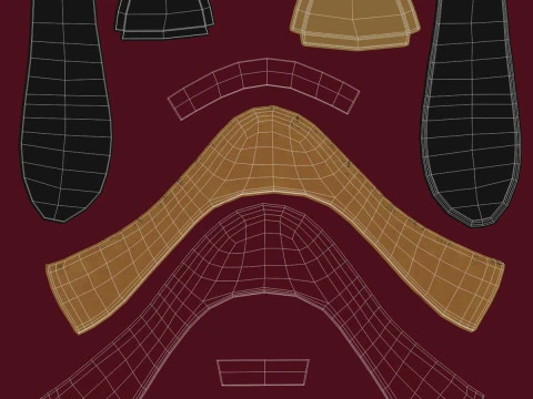 Donna del fumetto truccata Modello 3D