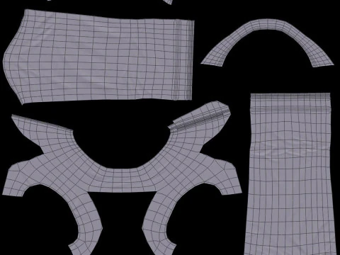 Donna del fumetto truccata Modello 3D