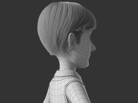 Cartoon Man Rigged Model 3D
