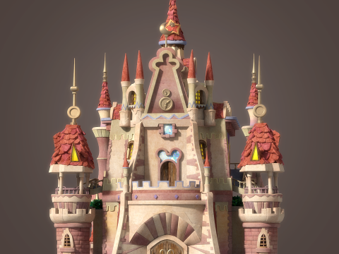 Cartoon Castle 3D-Modell