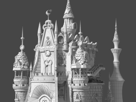 Cartoon Castle 3D-Modell