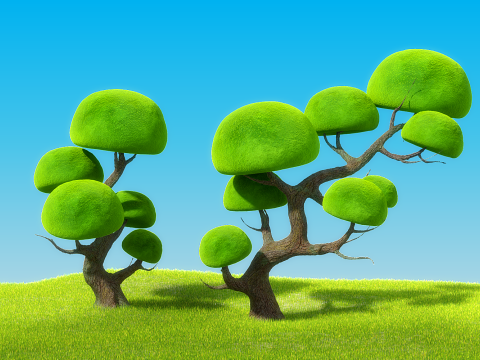 Cartoon Tree Modèle 3D