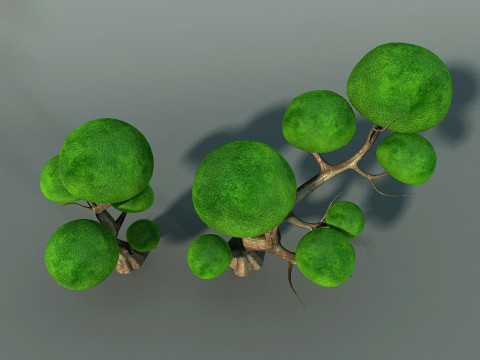 Cartoon Tree 3D Модель