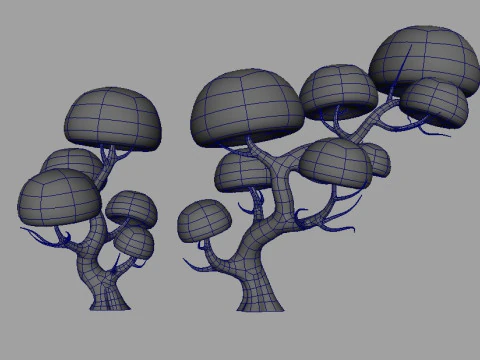 Karikat&uuml;r Ağacı 3D Model