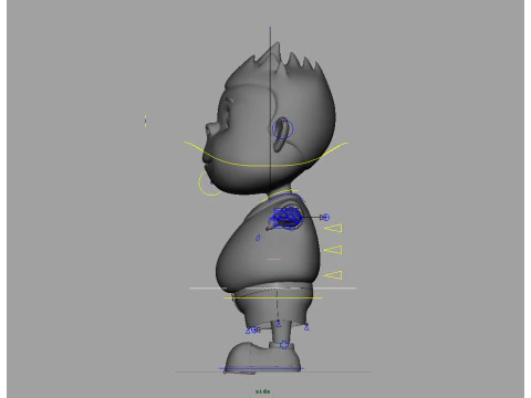 Karikat&uuml;r &Ccedil;ocuk Arma 3D Model