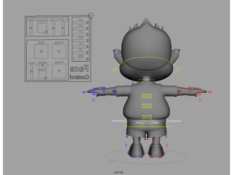 Cartoon Boy Rigged 3D Модель